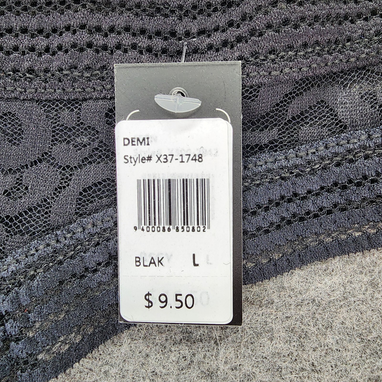 Fredericks of Hollywood Panties Womens Large Demi Black Lace
