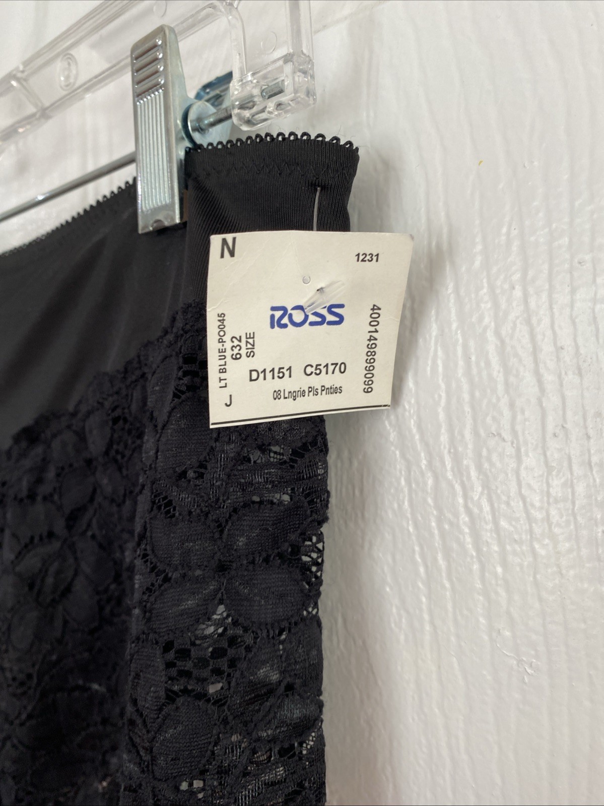 Delta Burke NWT 9/2X Black Lace Boy Shorts Panties