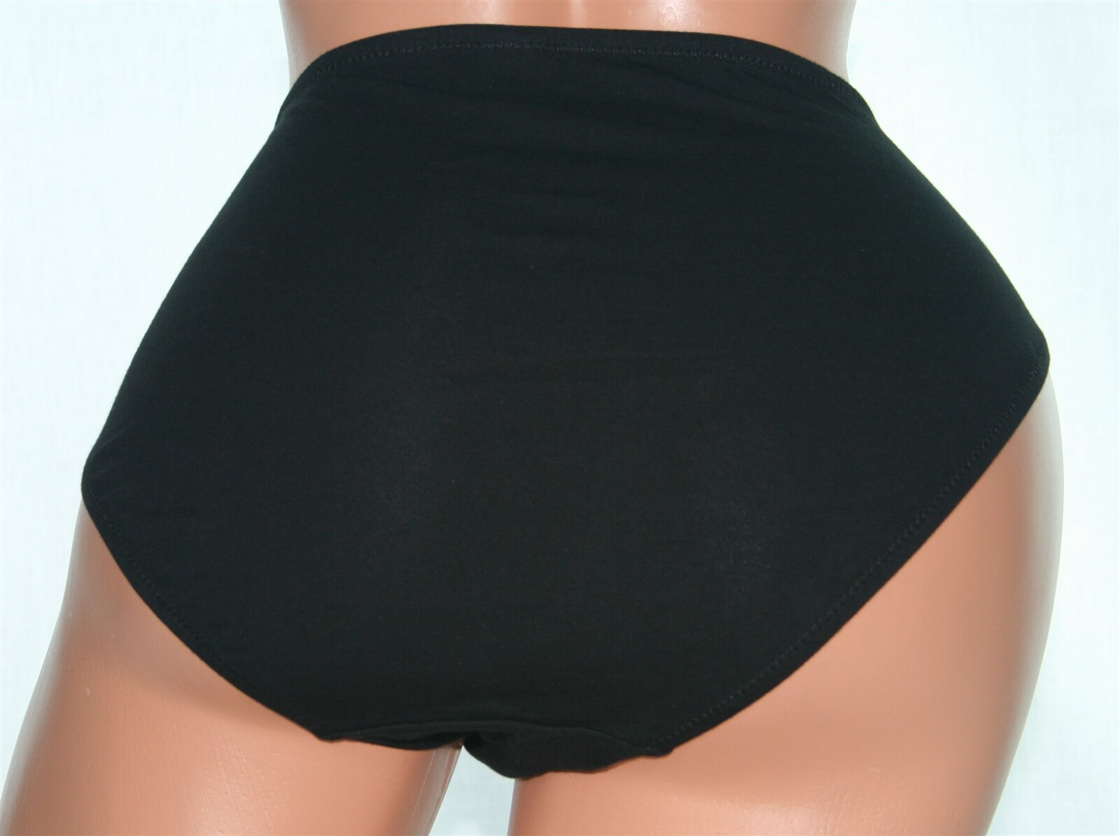 Solid Midnight Black Bikini Panty that is Slightly Soft Size 2XL