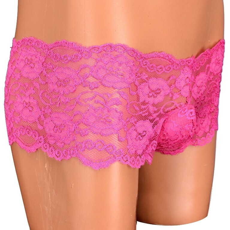 Lace Pouch Panty- Pink Crossdressers Transgender Sissy