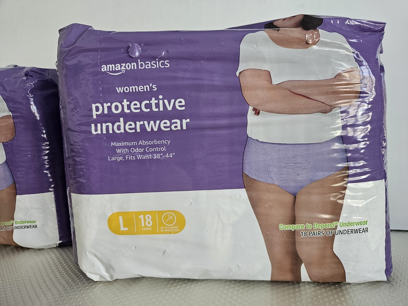 Amazon Basic Protective Underwear Large Fit Waist 38″-44″ Maximum Absorbency