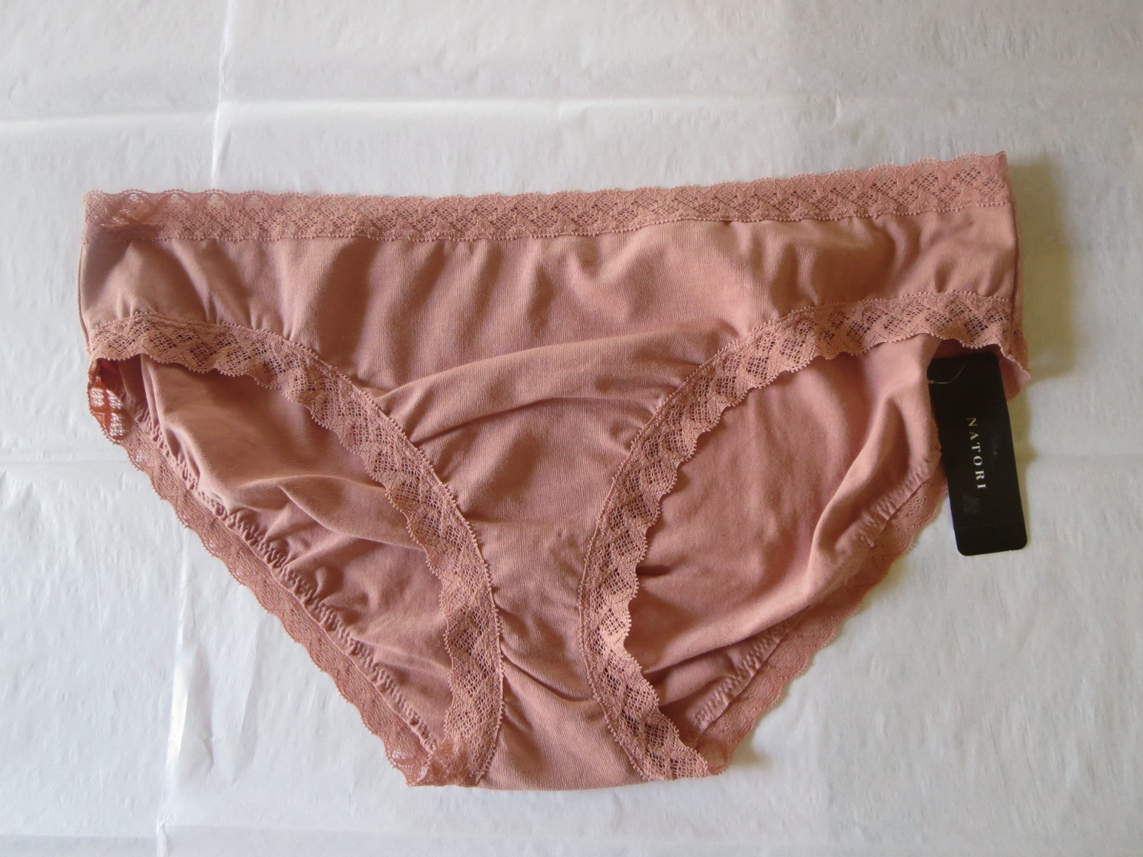 NATORI BLISS GIRL BRIEF PANTY #156058, XXL, FROSE , NEW WITH TAG $20