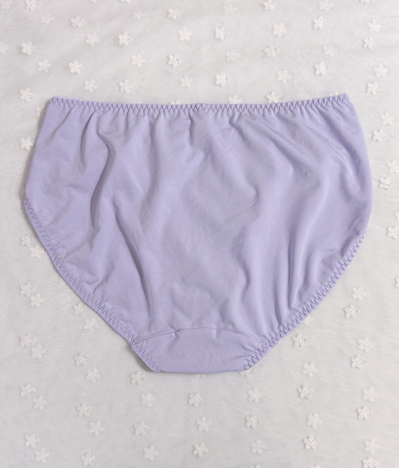 US-M/JP-LL Japanese Brand Classic Floral Embroidery Smooth Nylon Panties NWT