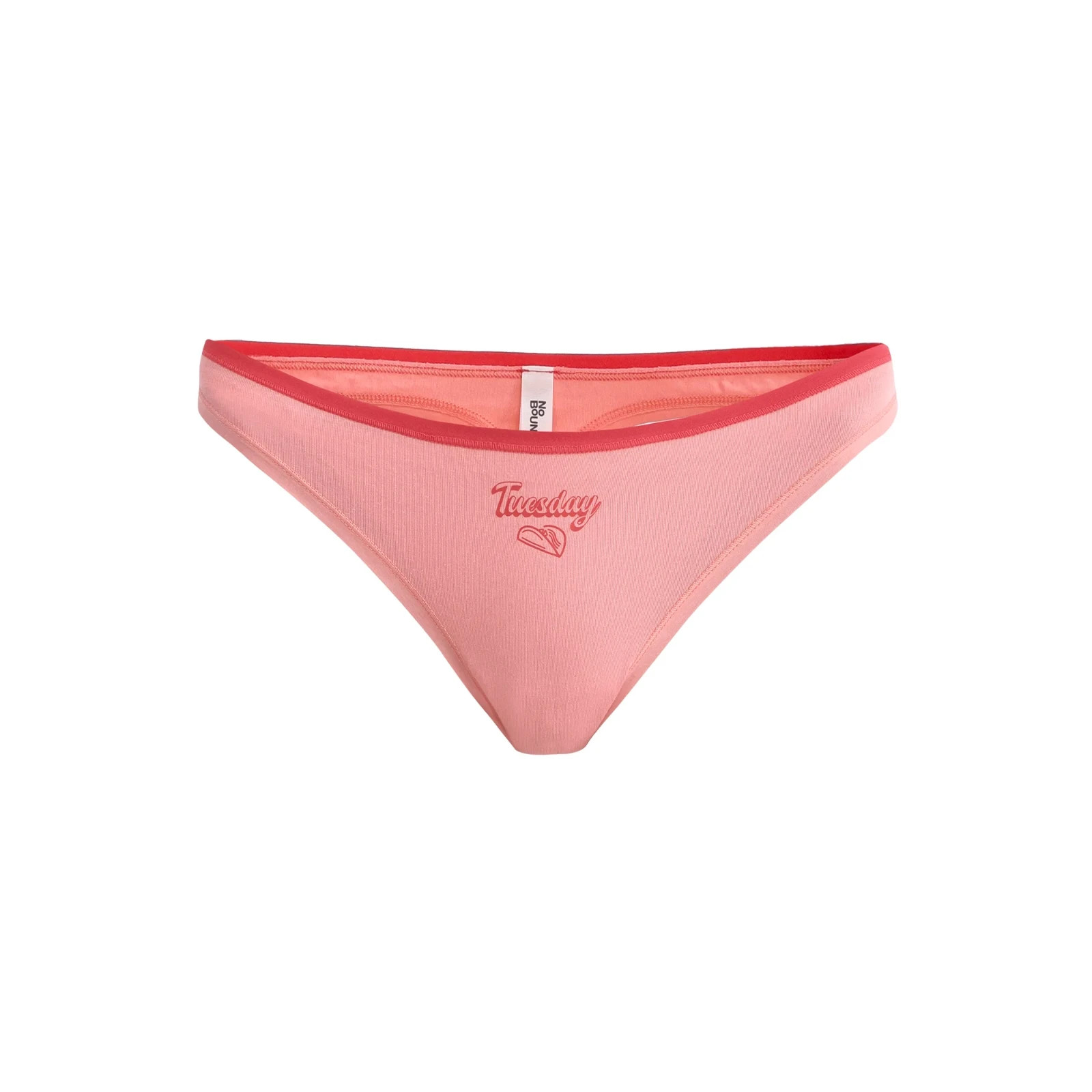 No Boundaries Cotton Thong Panties Days of the Week 7 Pack Women’s Size XXXL NEW