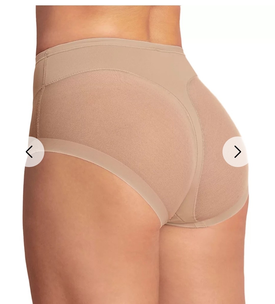 Leonisa Women’s Full Coverage Beige XXL Thong butt lift shaper comfy panty