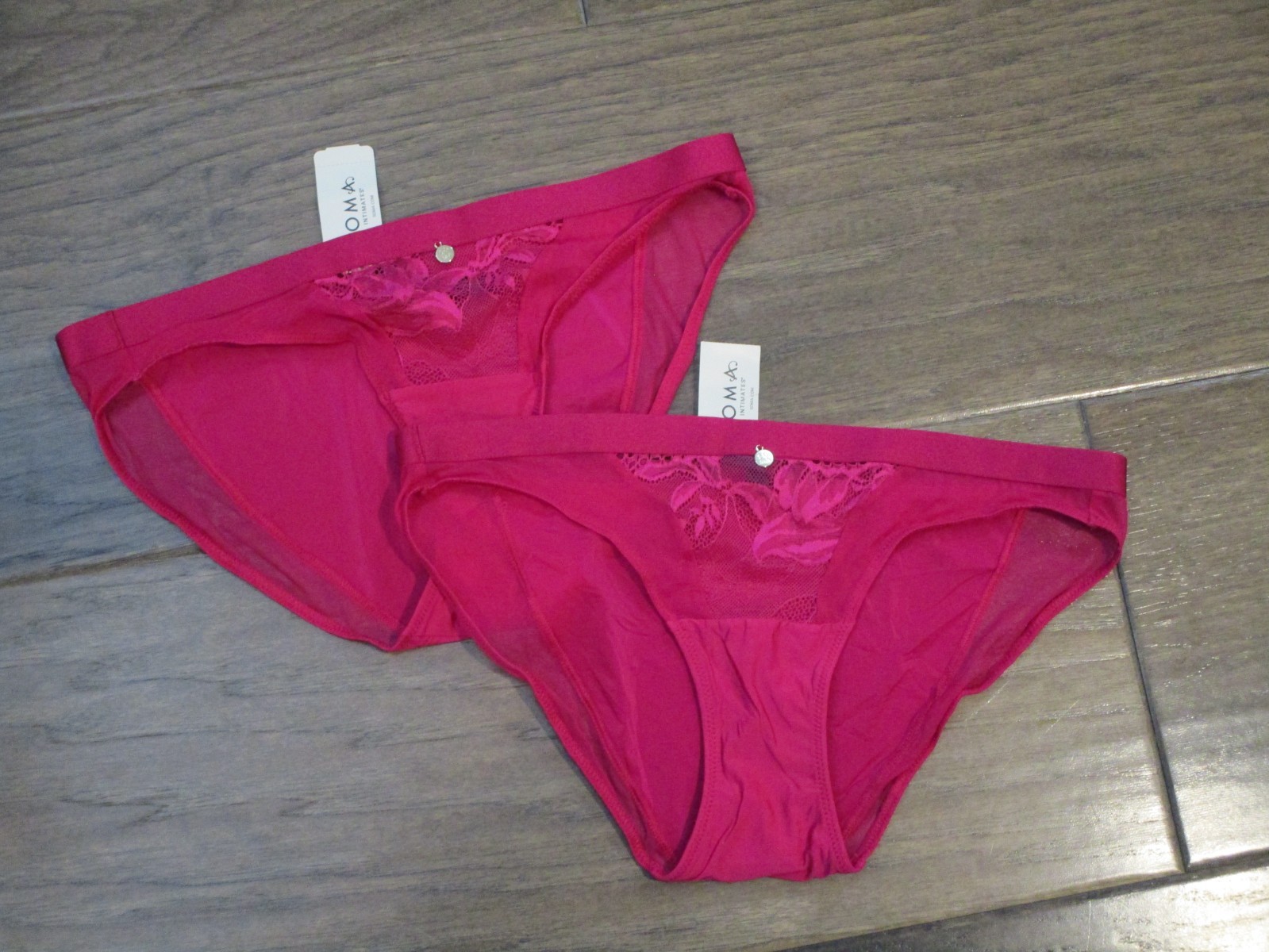 2-PACK SOMA SENSUAL BIKINI PANTIES IN VIVACIOUS PINK SIZE MEDIUM
