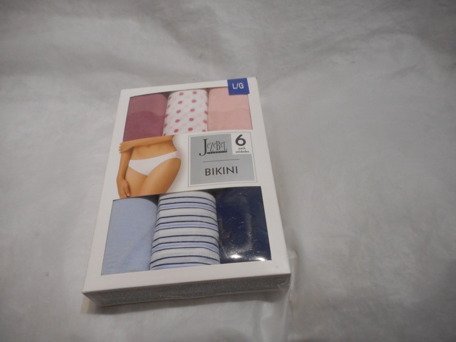 Jezebel 6 PK Multicolor Bikini Panty Medium & Large SOLD SEPARATELY