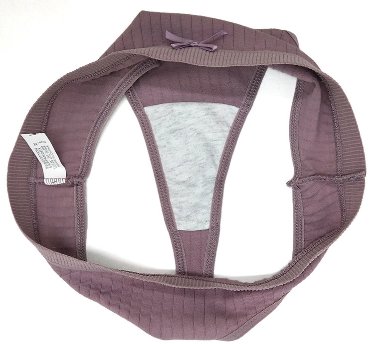 6 x Womens Sexy Ribbed G Strings – Thong Sexy Cotton Assorted Undies
