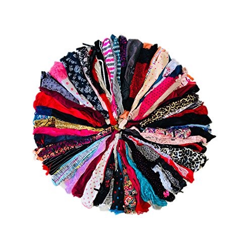 Varieties of Women Thong Pack Lacy Tanga G-string Bikini Medium 10 Pcs