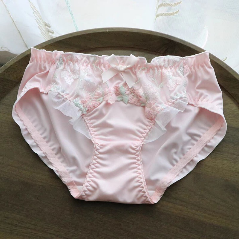 Japanese Cute Girls Bow Lace Panties Briefs School Fairy Lolita Underpants Lady