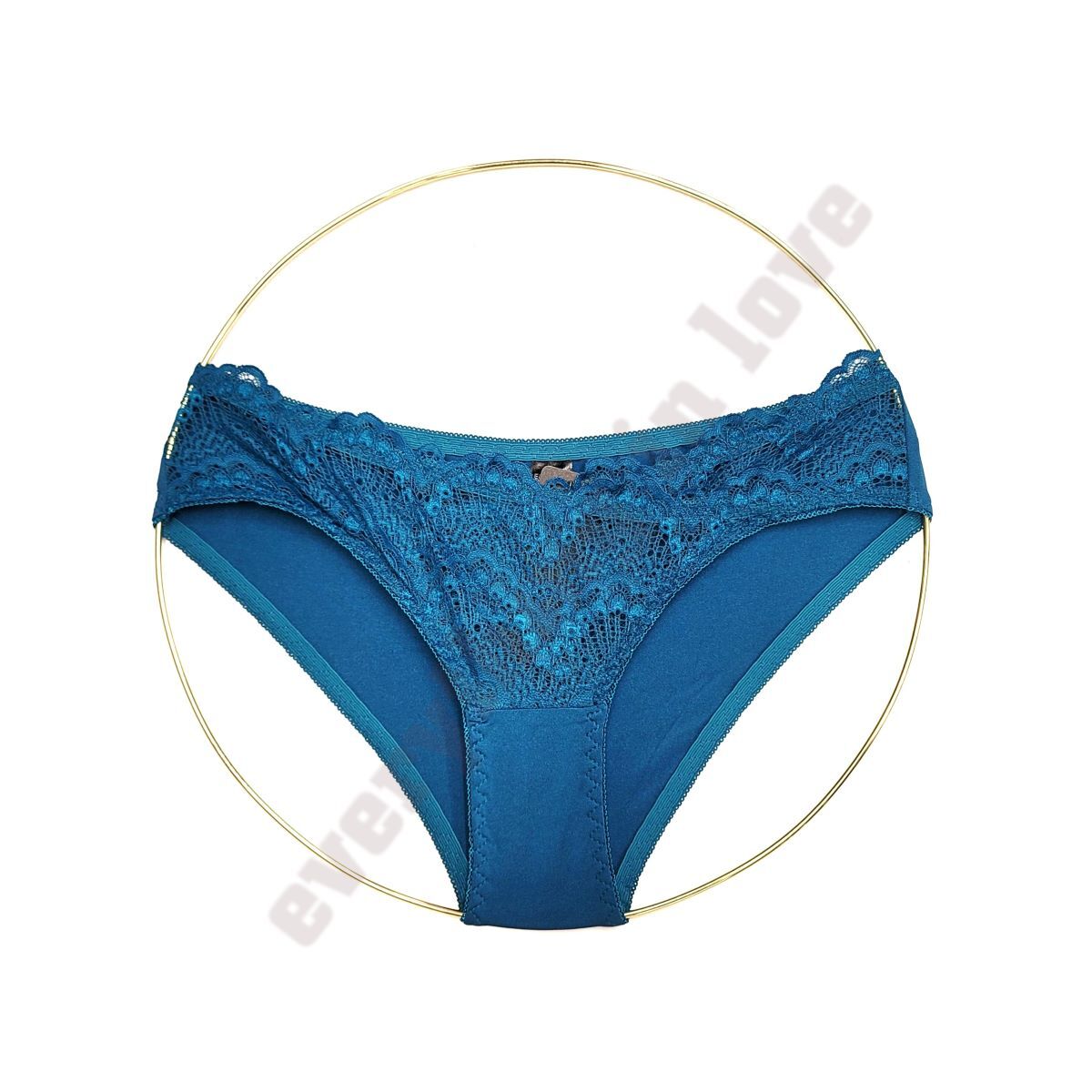 Women Front Overlap Lace Stretch Satin Back Sexy Cute Bikini panties Underwears