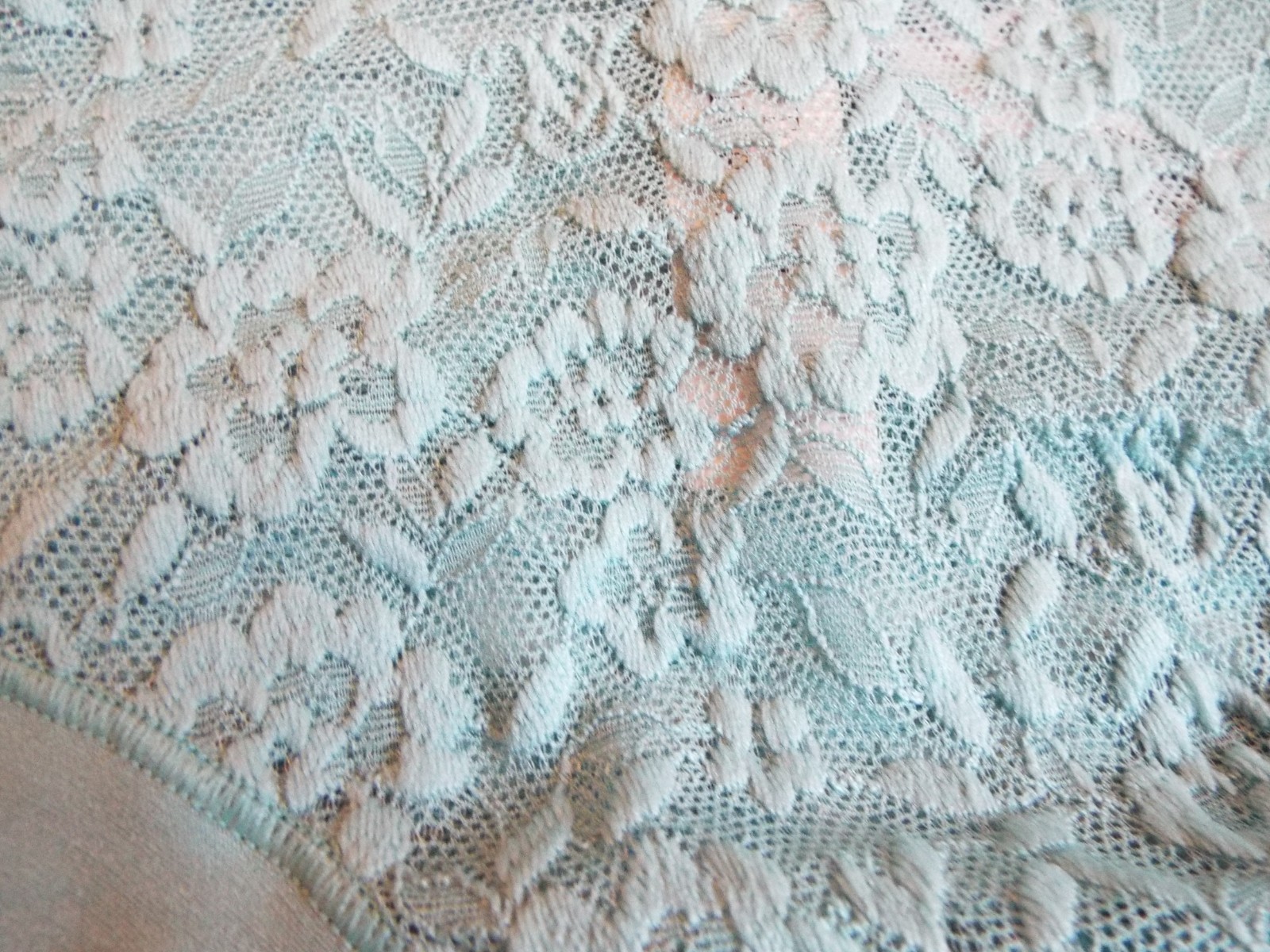 NWT Victoria’s Secret No-Show Cheeky Panty lace M Dusty Turquoise