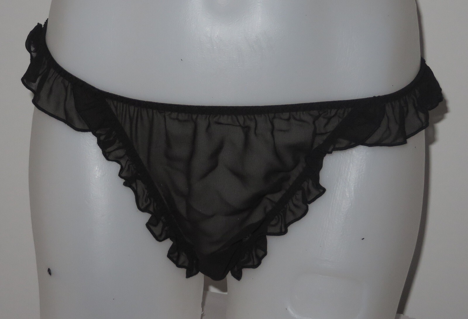 2012 VICTORIA’S SECRET STRING BIKINI Panty SOFT RHINESTONE STARLET Silver Sheer