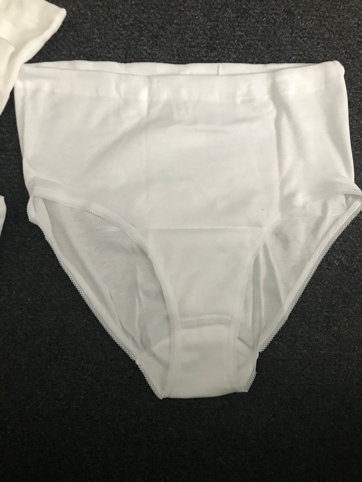 Pack of 5 White Size 22 Briefs Plain 100% Cotton Knickers Pants Underwear Eur 48