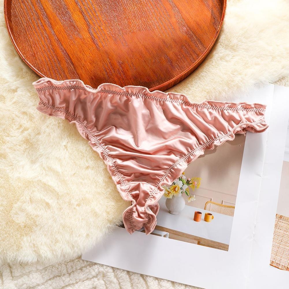 Daily Wear Ice Silk Underwear Seamless Briefs 76% Polyester 24% Spandex