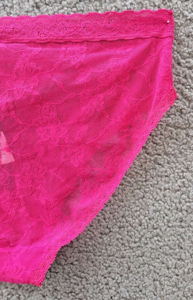 Natori Bliss Allure One Lace Girl Brief Women’s One Size Primrose Elastic Waist~