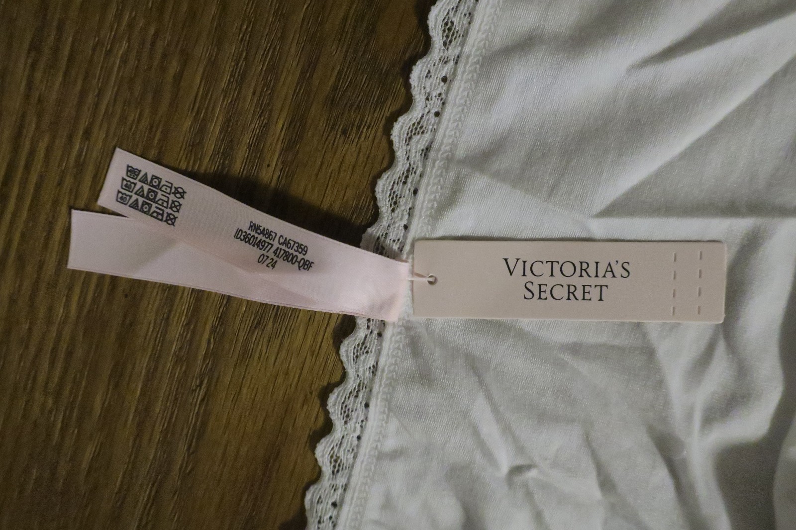 XXL ❤️ VICTORIA’S SECRET ❤️ FULL COVERAGE COTTON LACE ❤WHITE BRIDE ❤HIGH PANTIES