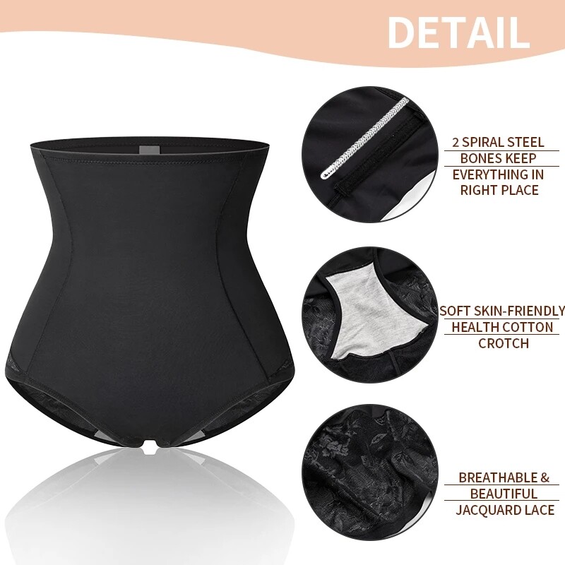 Fajas Reductoras Colombianas Body Shaper Panties Tummy Control High Waist Girdle