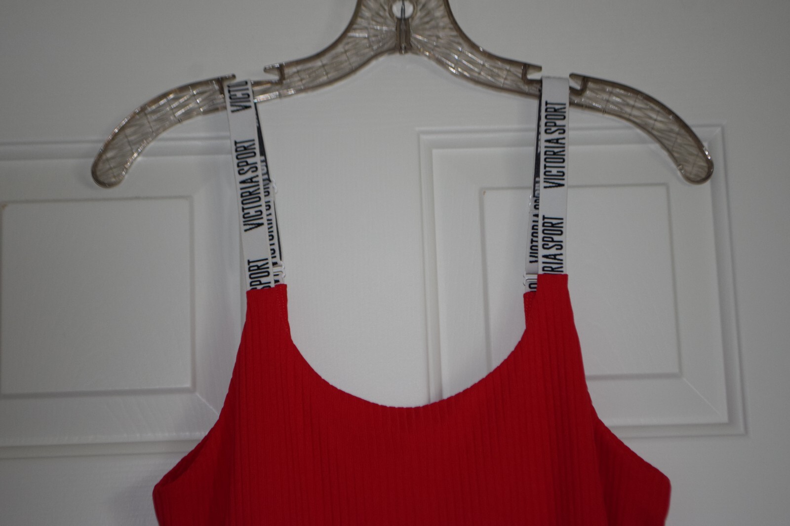 Victoria’s Secret Victoria Sport Pink Thong Ribbed Bodysuit Logo Straps