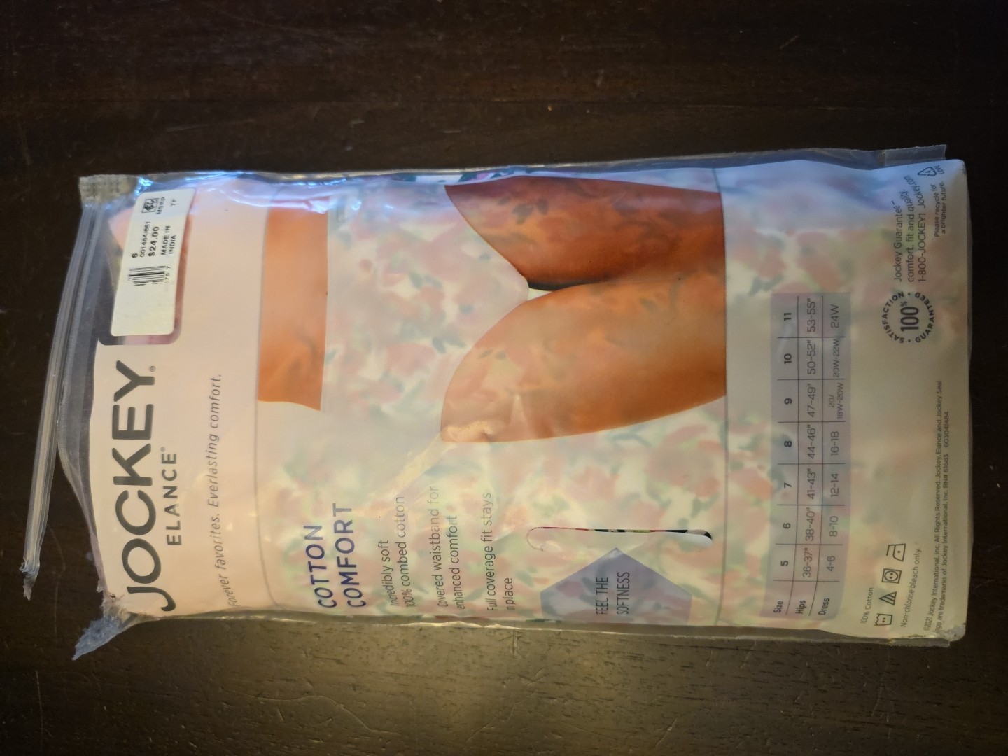 Jockey Elance Cotton Comfort Briefs Size 6. Pack Of 2