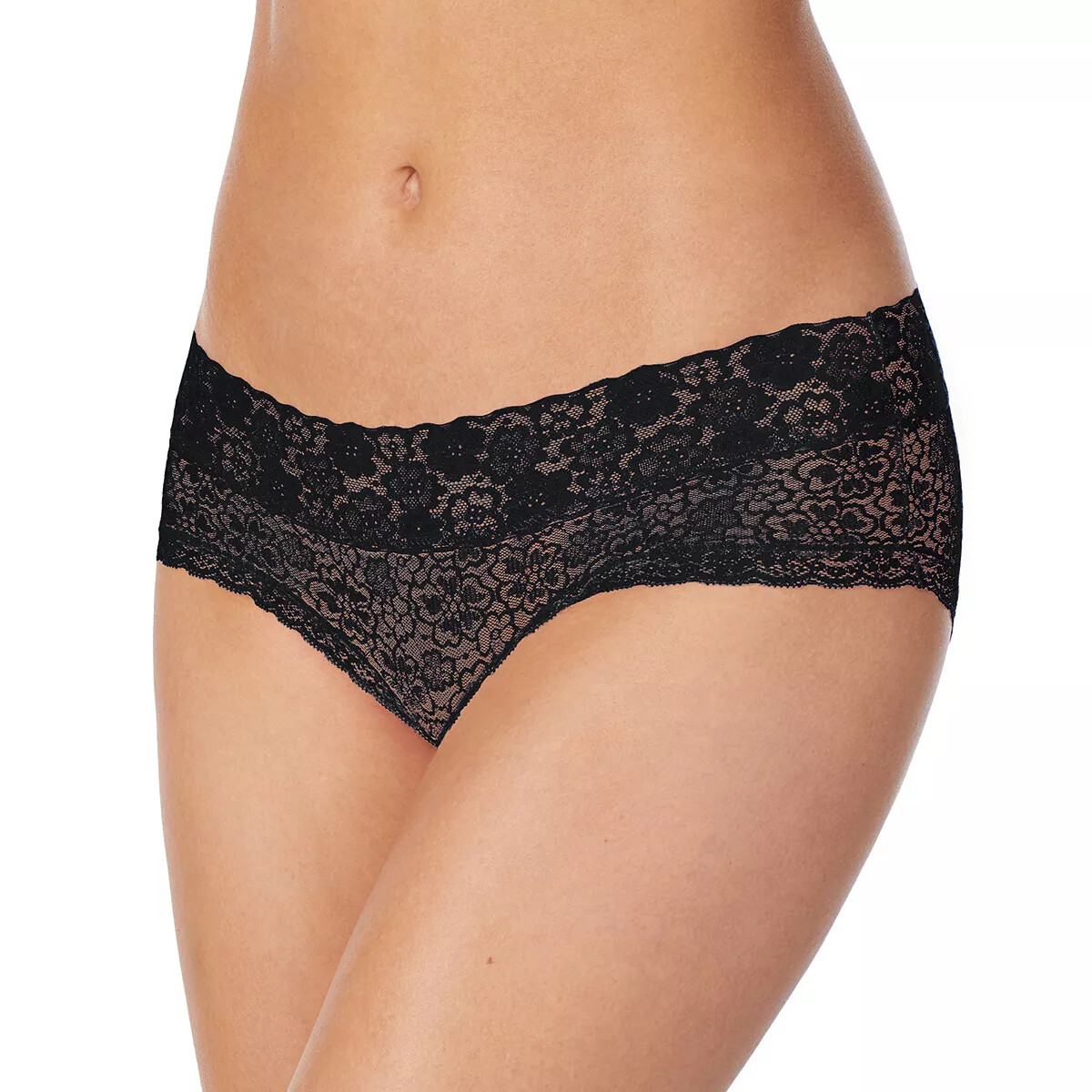 SO Intimates Full Lace Embroidery Black Hipster Brief Juniors & Teens Size 6/Med