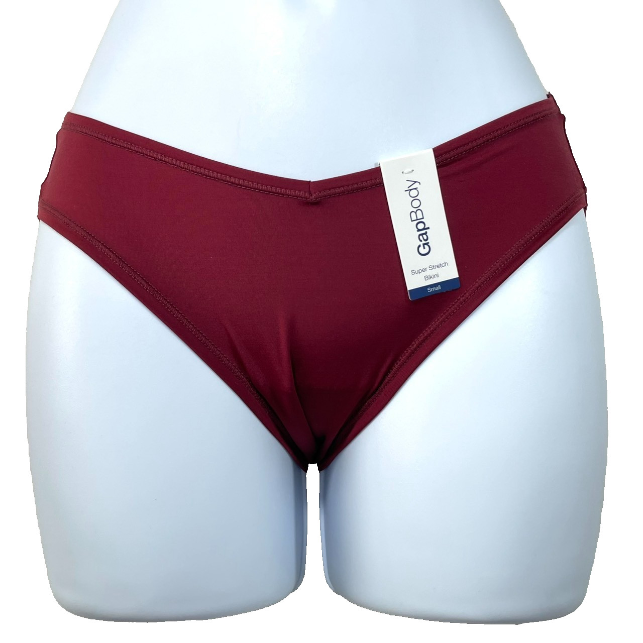NWT GAP GapBody Women’s S Super Stretch Bikini Underwear, GPW01382 Cabernet