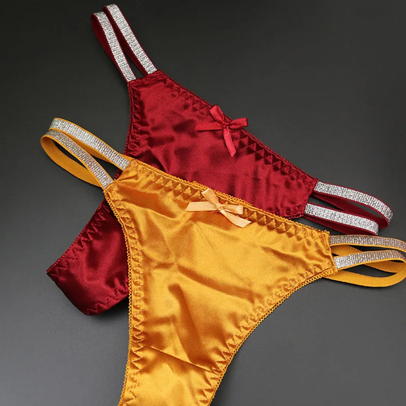 Thong Panties Low Waist Double Strap Stretch Soft Comfortable Daily Wear Fit