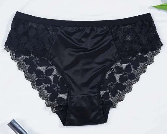 5 Pack Satin & Lace Brief Cheeky Panty Hot Sexy Naughty Fun Flirty Size M 🔥