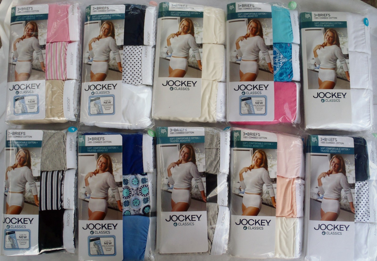 Jockey CLASSIC BRIEFS Womens 3 pack JOCKEY CLASSICS Size 6 or 7 Underwear Brief