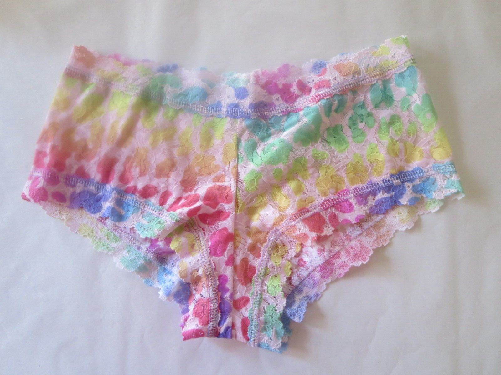 HANKY PANKY #SIGNATURE LACE BOYSHORT PANTIES, multicolor, PINK , XS, NWOT, $32