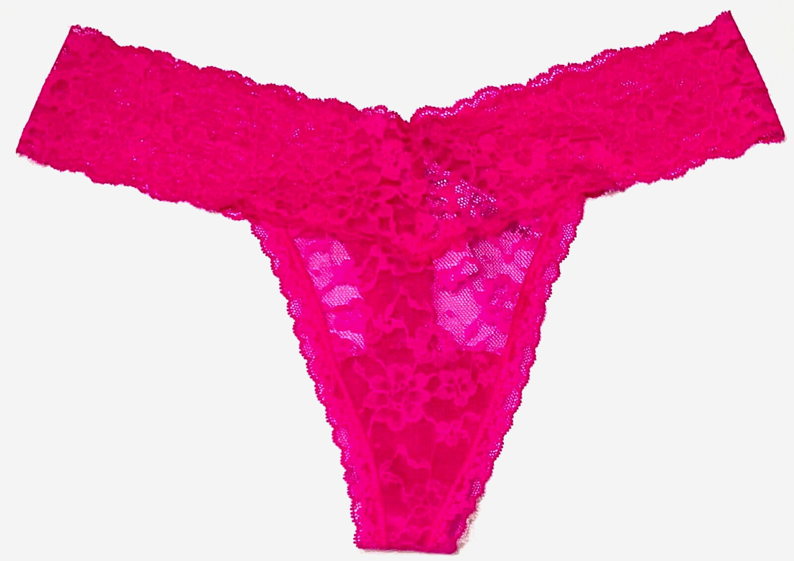 medium – NWT Victoria’s Secret lace thong panty fuchsia (c286)