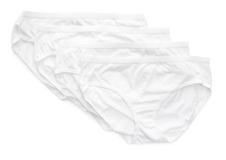Hanes® Women’s Cool Dri Ultra Soft Hi-Cut Full Coverage Set/5 White Sz 6 Med NEW