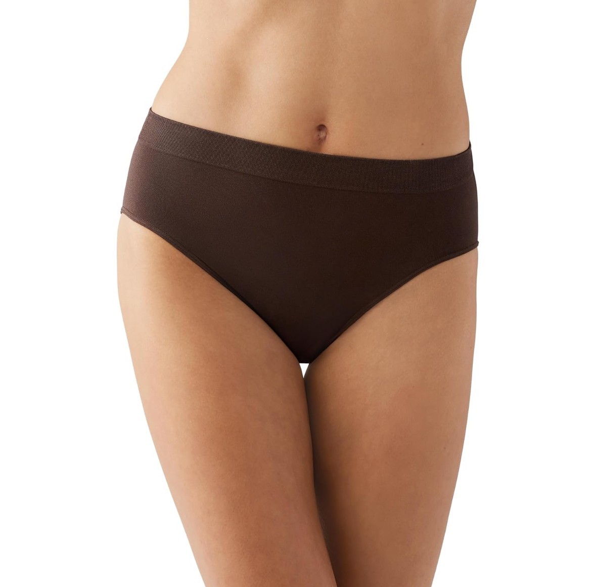 WACOAL 834175 HOT FUDGE BROWN ~ B-SMOOTH HICUT BRIEF PANTIES ~ XL