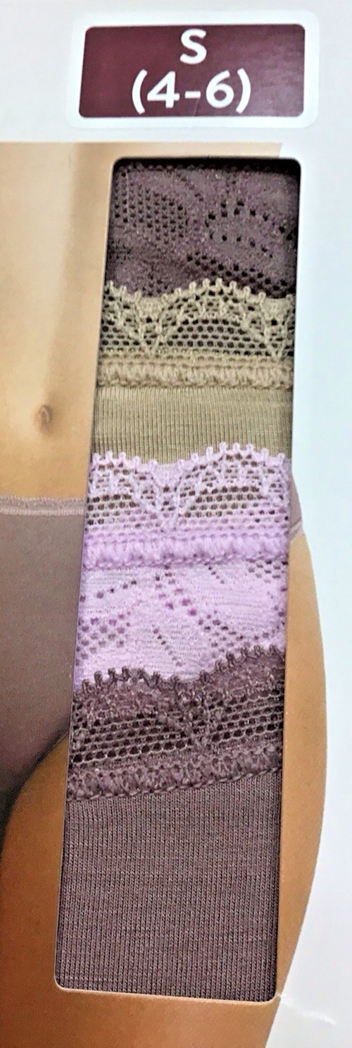 Joyspun Modal Lace High Cut Bikini Cotton Multicolor 4 Pack A25