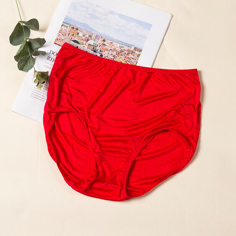5pcs/lot Mulberry Silk Underwear Women’s Briefs Plus Size Real Silk Lady Panties