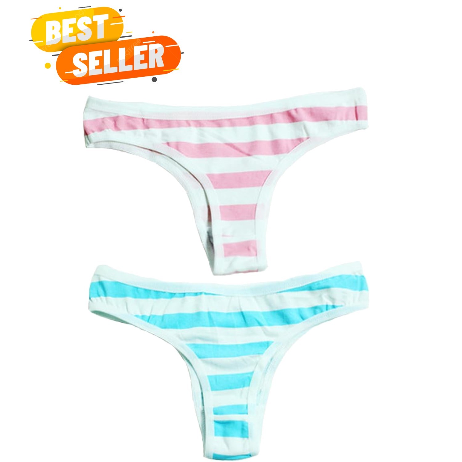 2 Pack Japanese Anime Blue Pink Bikini Briefs for Comfortable Daily Wear
