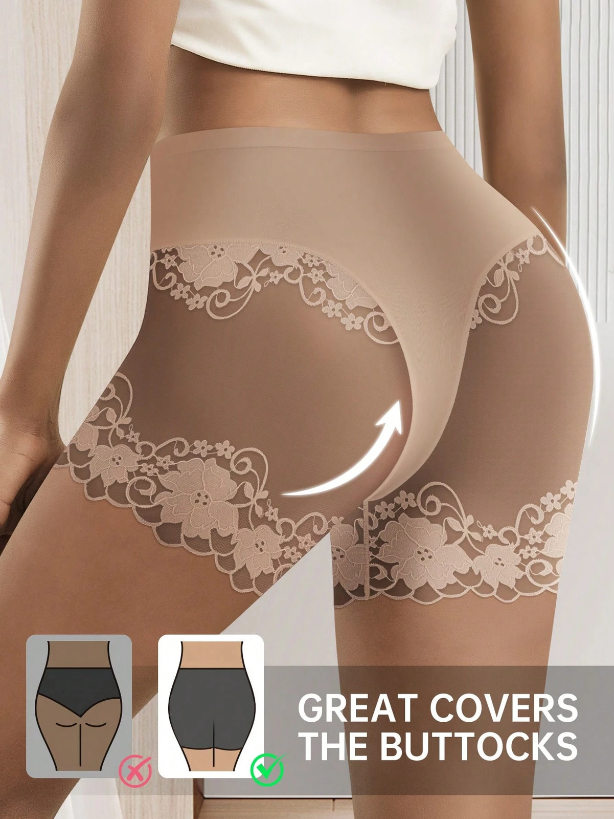 Ladies High Waist Underwear Plus Sizes 0XL 4XL Elegant Cheap24