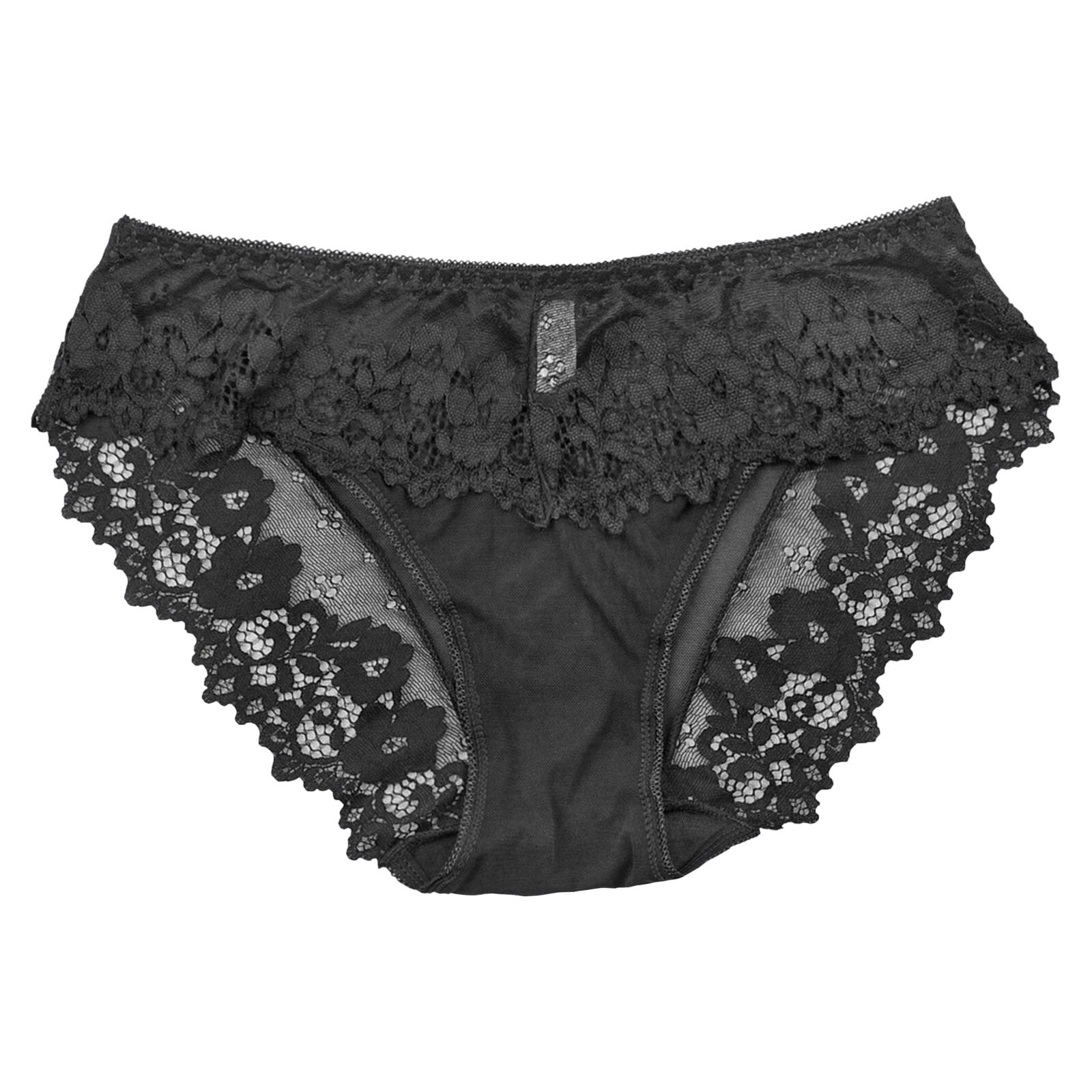 5 Pack Lot Sexy Womens Lace Sheer Panties Briefs Lingeries French Lady Underwear