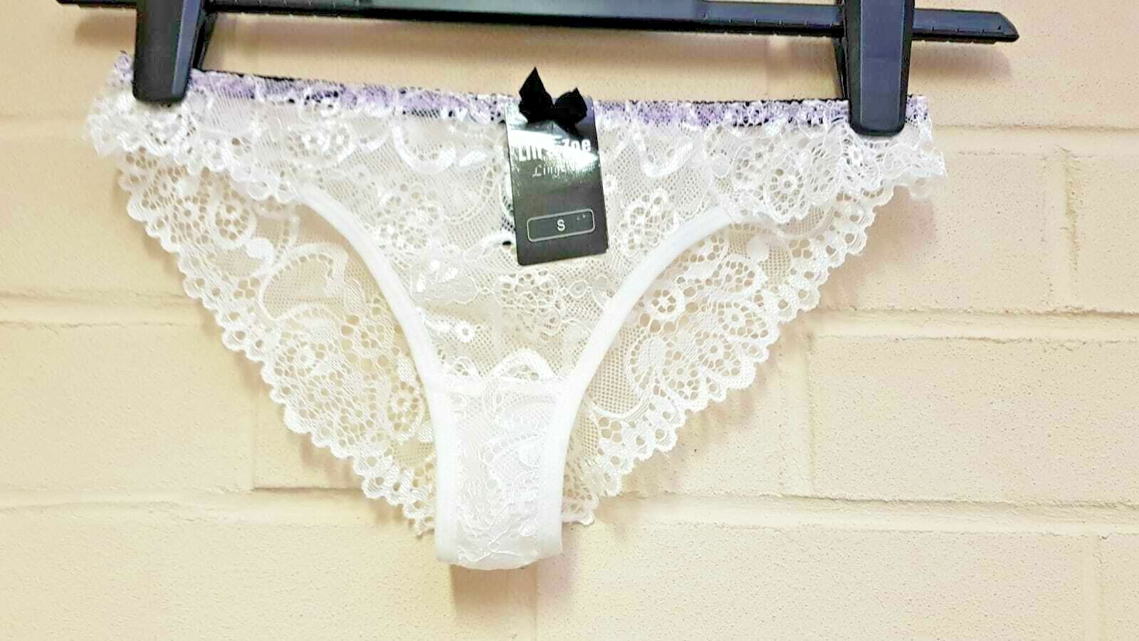 Lili & Zoe Lingerie White Panties Size Small