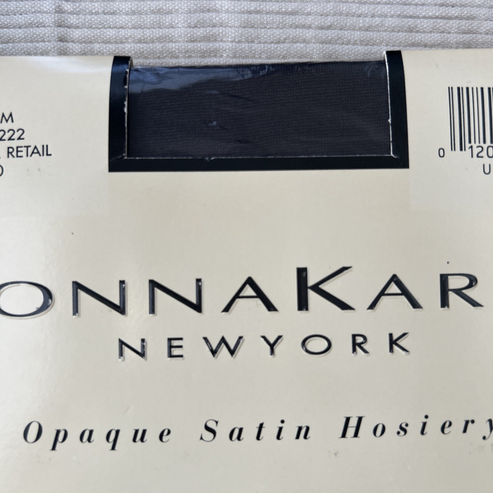 DonnaKaran New York Bark Opaque Satin Hosiery Style 222 Size M