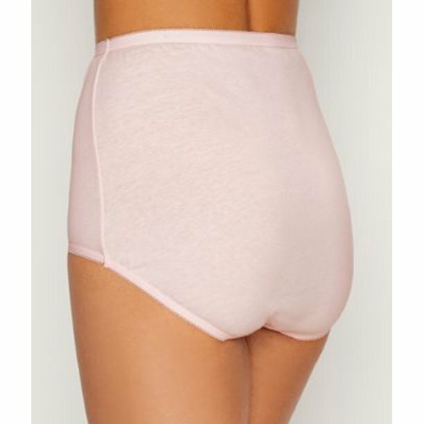 Vanity Fair 100% Cotton Full-Cut Ballet Pink Brief Size 7/Large