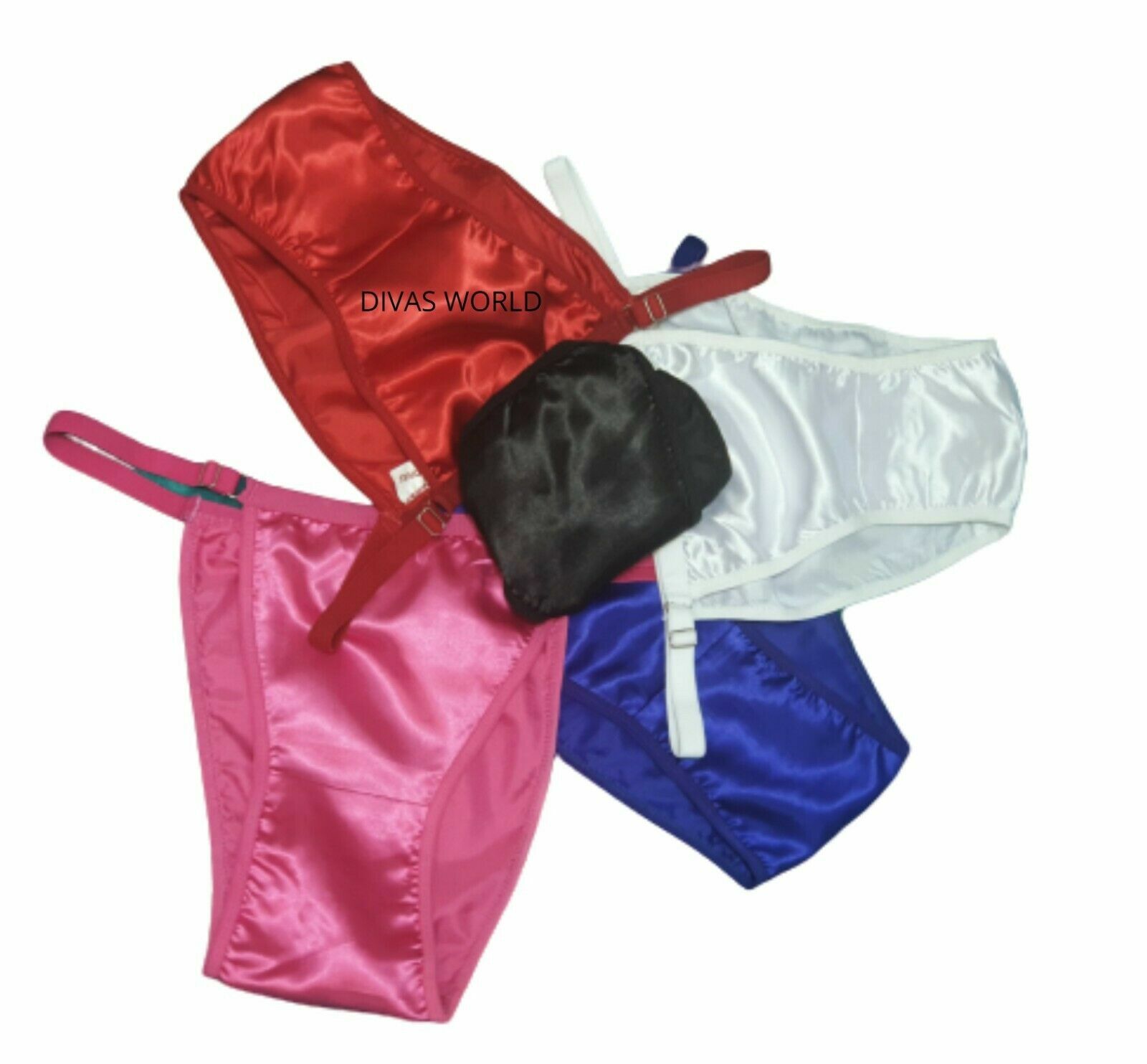 Satin Thong Knickers Women’s G-String Silky Underwear Panties Set