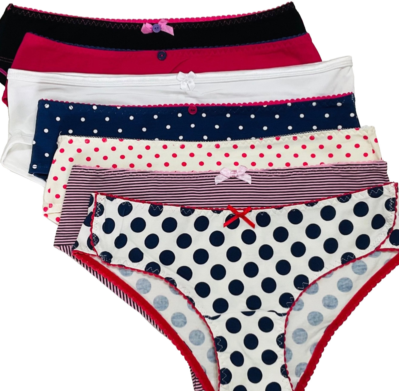 XS – New Next Cotton Low-Rise Panties – 7 pcs Bundle