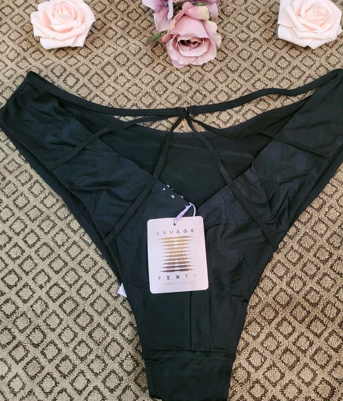 SAVAGE X FENTY Not Sorry Open Back Strappy Brazilian Panty 2X ~ NWT ~$32.00 msrp