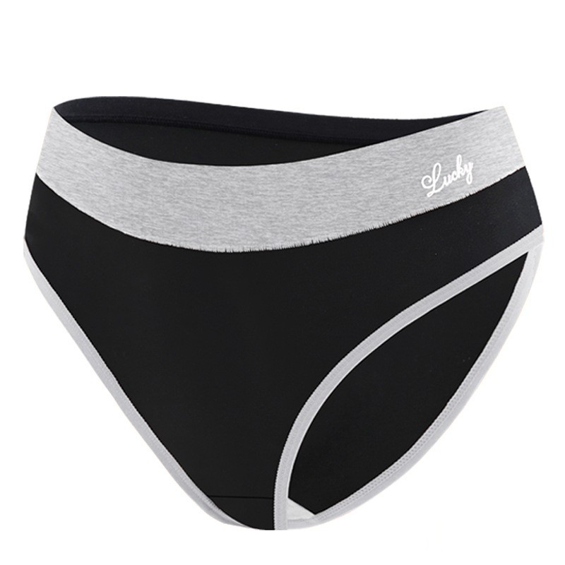 3 Pack Mid Rise Colorblock Thong Panties – Breathable Milk Silk Comfort S-2XL