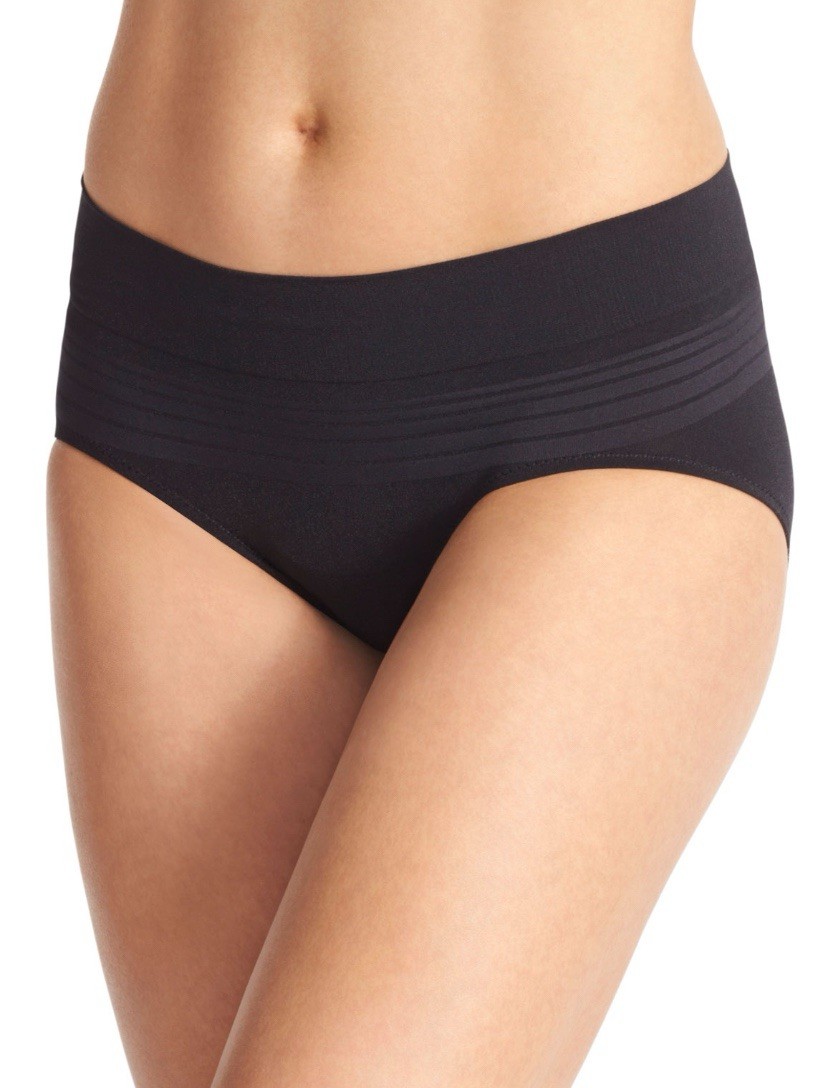 2 Pack Warners No Pinching No Problems Seamless Hipster Black Size XL