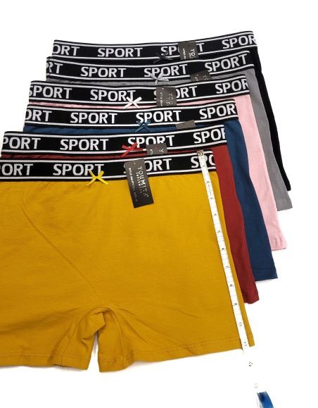 Youmita Ladies Soft Stretch Cotton High Rise Sport Boxer Brief Shorts Boyshorts