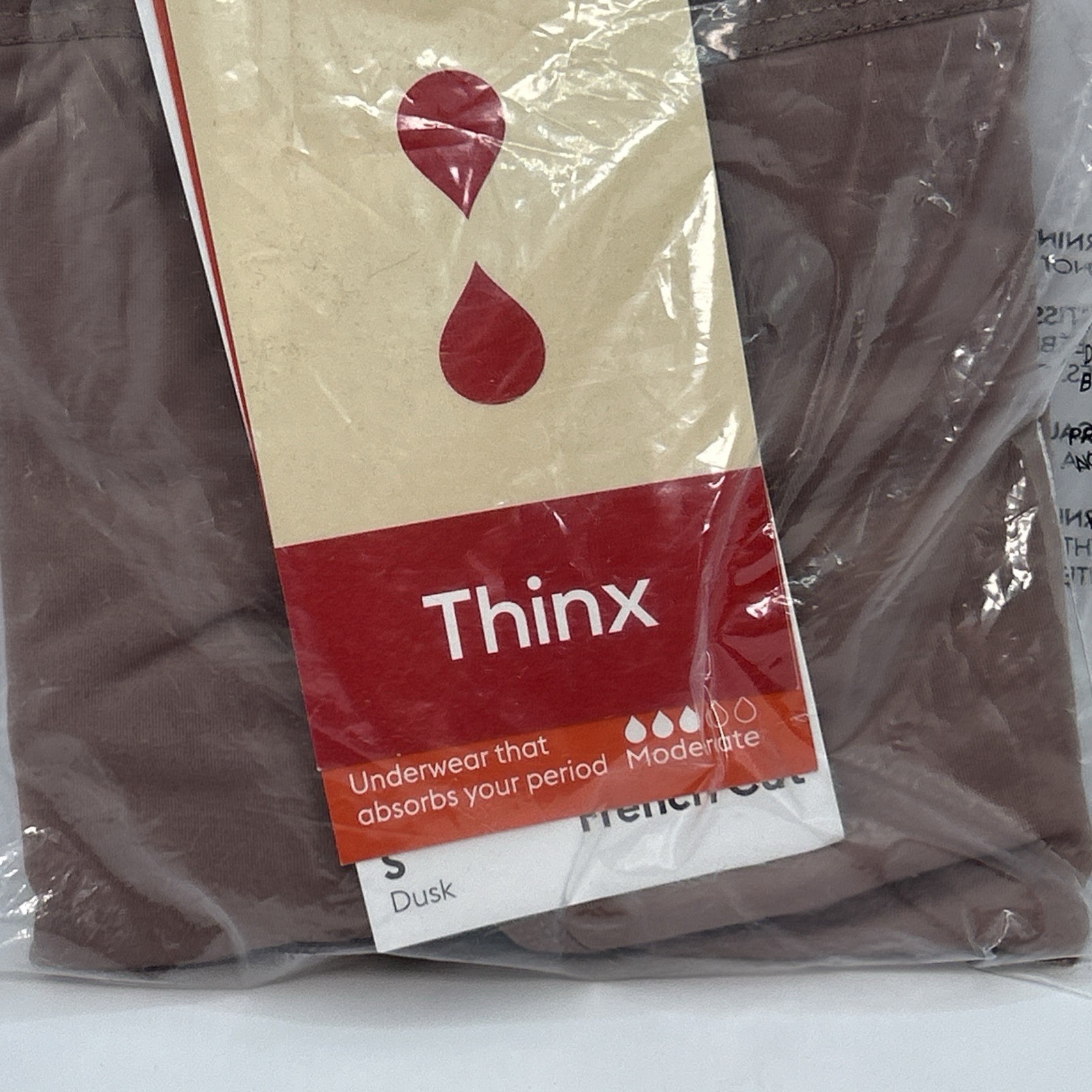 THINX DUSK FRENCH CUT MODERATE ABSORBENCY PERIOD-PROOF PANTIES SIZE S