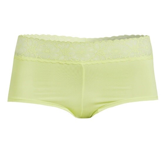 No Boundaries Juniors Micro Boyshort Panties Small 3-5 Adrenalime Lime New Soft