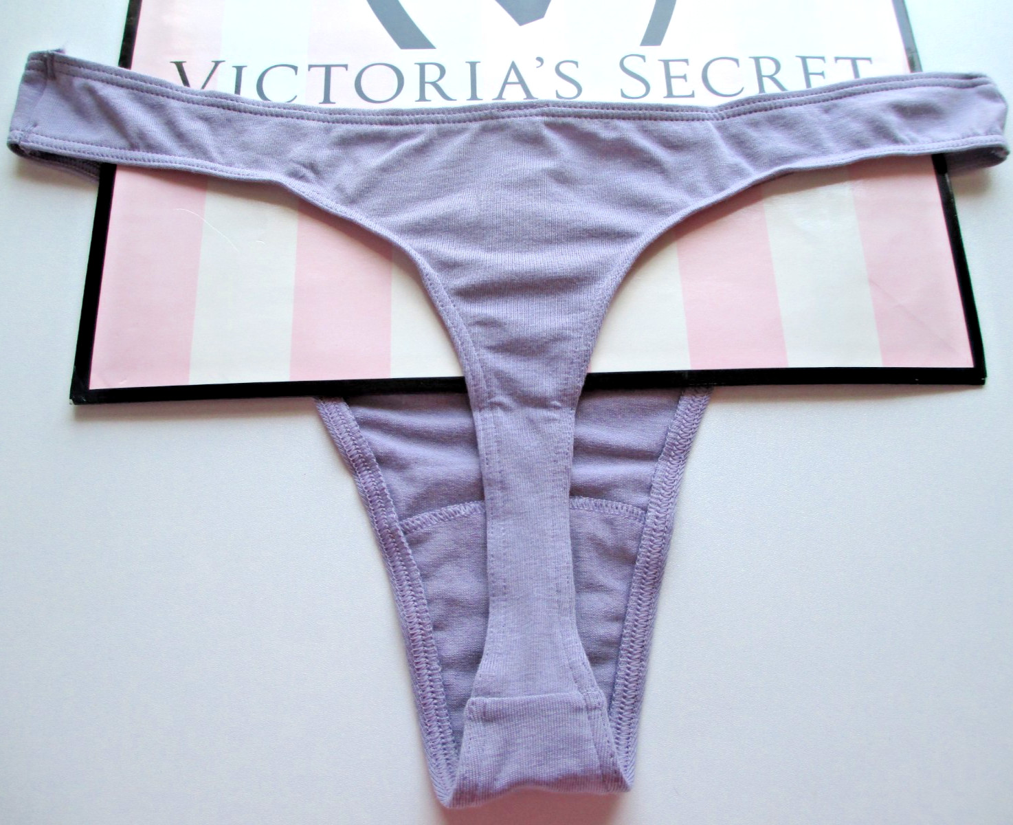 VICTORIA’S SECRET Cotton High Leg Thong Panty NWT Purple S M L XL VS